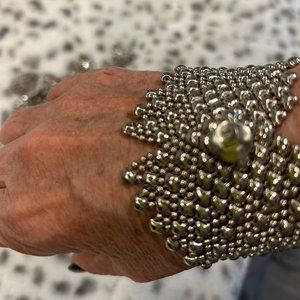 LIQUID SILVER CUFF BRACELET